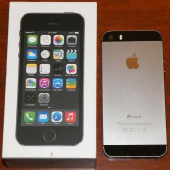 Apple iPhone 5 S, 64GB Speicher, Model: A1457, Space Gray, Part-No: ME438DN/A California